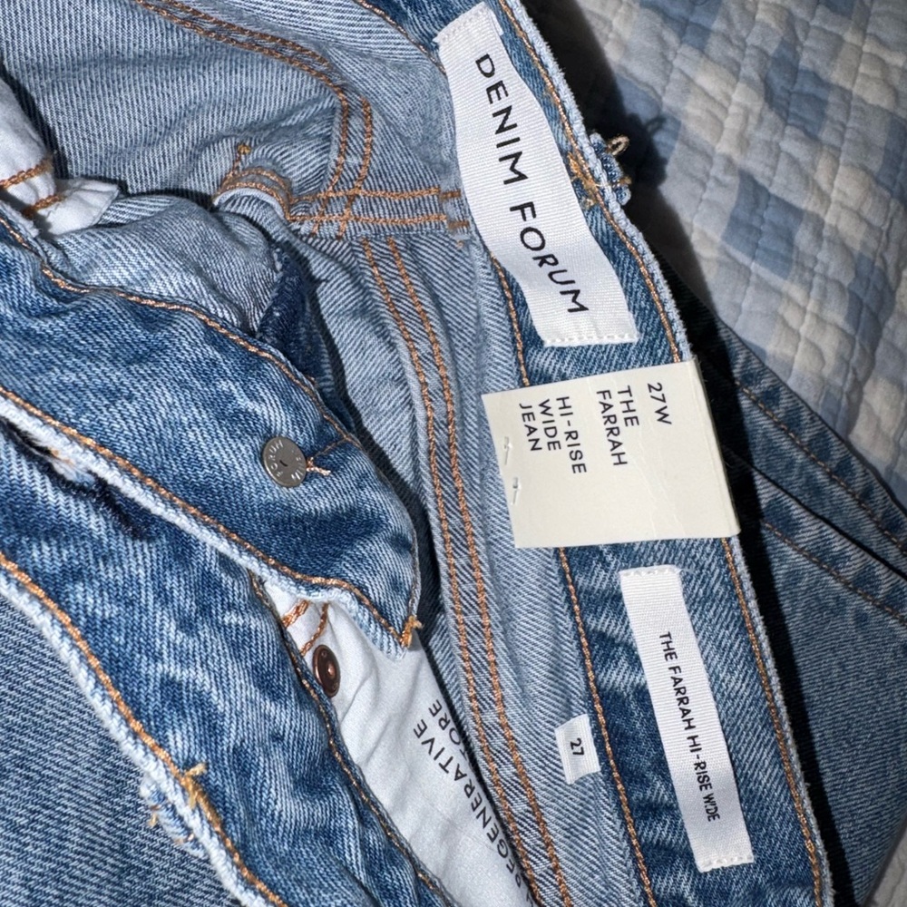 Brand New Aritzia Denim Forum Light Blue Hi-Rise Jeans
